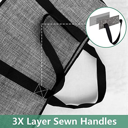 Zirakpro, Zip Moving & Storage Bag, Heavy Duty & Large Space Saving Bag, Travel, Packing Accessory, Reusable & Sustainable, 2 Pack)