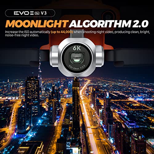 [Version 3] Autel Robotics EVO 2 PRO V3, Son-y 1" CMOS Sensor & 12-Bit Image 6K HDR Video EVO II Pro V3 Rugged Bundle, 15KM Video Transmission, Moonlight Algorithm 2.0 (ISO 44000) for Stunning Night Scene, 360° Omnidirectional Obstacle Sensing, 40 Mins Fl