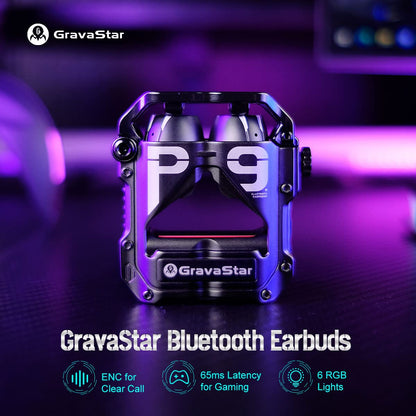 Gravastar Wireless Sirius Pro Bluetooth Earbuds,3D Stereo Clear Call Noise Cancelling with IPX4 Waterproof in-Ear Headphones,Light Weight Compatible for iPhone Android,Workout(Matt Black)