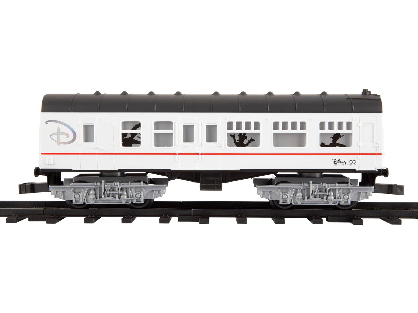 Lionel Disney100 Celebration Ready-to-Play Battery Powered Model Train Set with Remote, White, Black, Red, Large