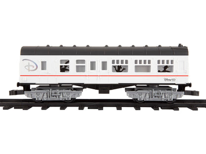 Lionel Disney100 Celebration Ready-to-Play Battery Powered Model Train Set with Remote, White, Black, Red, Large