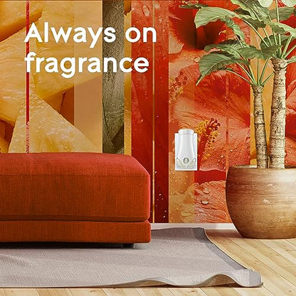 Glade PlugIns Refills Air Freshener Starter Kit, Scented Oil for Home and Bathroom, Hawaiian Breeze, 0.67 Fl Oz, 1 Warmer + 1 Refill