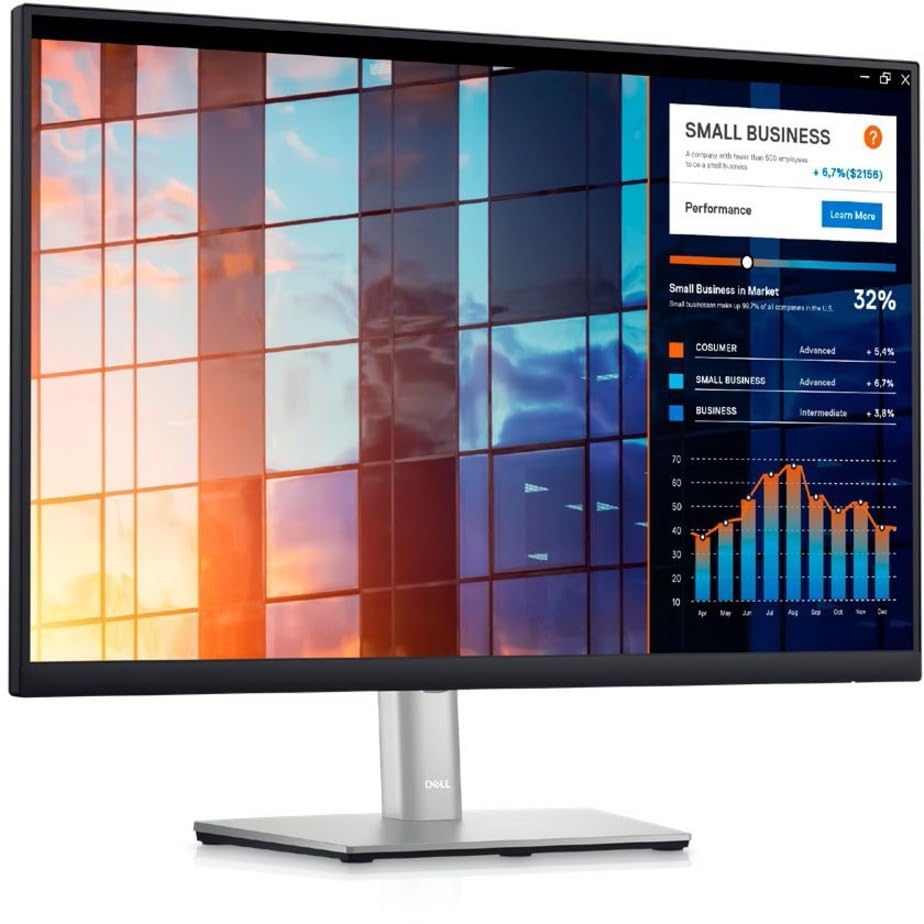 Dell P2423 24" WUXGA WLED LCD Monitor - 16:9 - Black, Silver