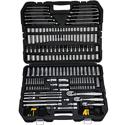 DEWALT Mechanics Tools Kit and Socket Set, 204-Piece (DWMT72165) & 20V MAX* Cordless Drill Combo Kit, 2-Tool (DCK240C2)