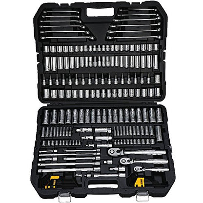 DEWALT Mechanics Tools Kit and Socket Set, 204-Piece (DWMT72165) & 20V MAX* Cordless Drill Combo Kit, 2-Tool (DCK240C2)