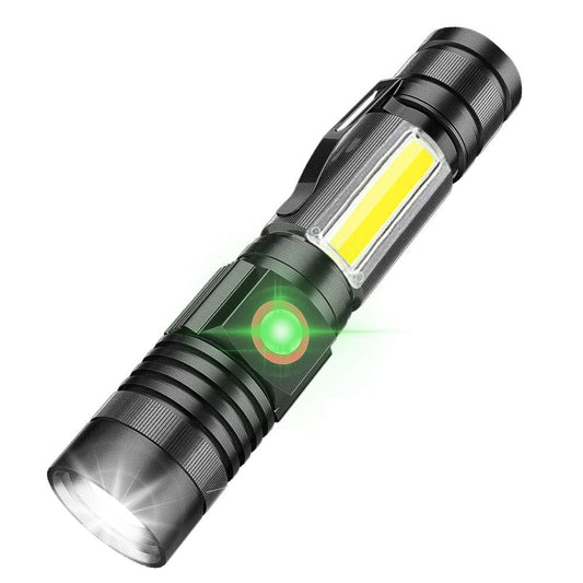 iToncs LED Tactical Flashlight, Magnetic Flashlight, 1000 Lumens Super Bright Flash Light with COB Work Light, Waterproof, 4 Modes, Pocket LED Flashlights for Outdoor Camping Emergency