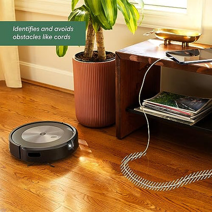 iRobot Roomba j7+ (7550) Self-Emptying Robot Vacuum – Avoids Common Obstacles Like Socks, Shoes, and Pet Waste, Empties Itself for 60 Days, Smart Mapping, Works with Alexa