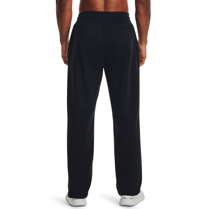 Under Armour Mens Rival Fleece Pants , (001) Black / / White , Small