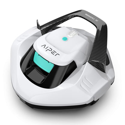 AIPER Cordless Robotic Pool Cleaner, Pool Vacuum with Dual-Drive Motors, Self-Parking Technology, Lightweight, Perfect for Above-Ground/In-Ground Flat Pools up to 40 Feet (Lasts 90 Mins)
