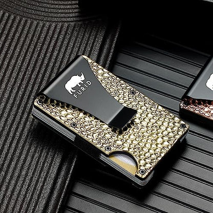 Metal Wallet for Men, Slim Wallet with Money clip, Minimalist Wallet For Men, Credit Card Holder Wallets for Men Gift