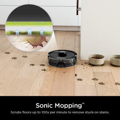 SHARK RV2620WD AI Ultra Robot Vacuum and Mop with Matrix Clean Navigation, CleanEdge Technology, Perfect for Pet Hair, Compatible with Alexa, Black/Mocha