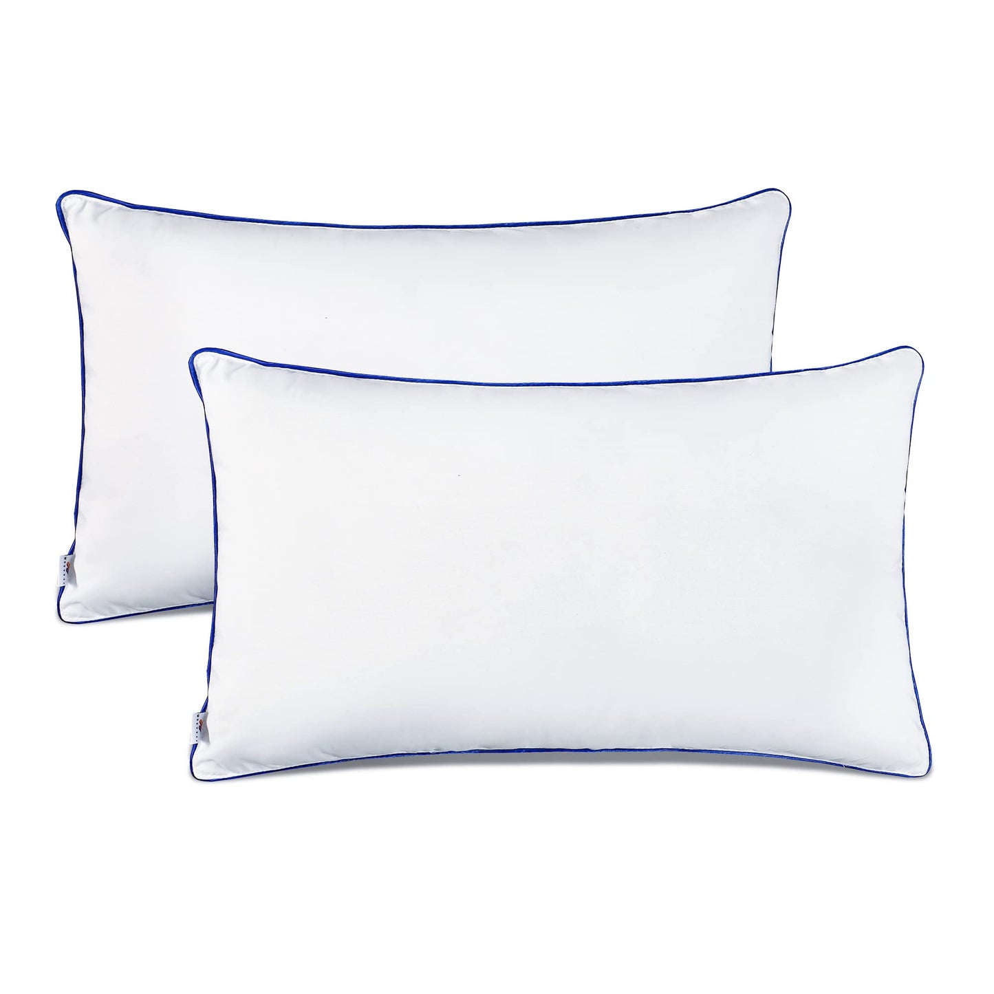 Wuuyuef 12 x 20 Pillow Insert Set of 2 Indoor Throw Pillow Insert, Rectangle Decorative Pillows Inserts, Throw Pillows for Couch,Throw Pillows for Bed,White Throw Pillows