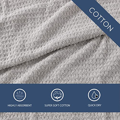 Tommy Bahama- Washcloth Set, Highly Absorbent Cotton Bathroom Decor, Low Linting & Fade Resistant (Northern Pacific Grey, 12 Piece)