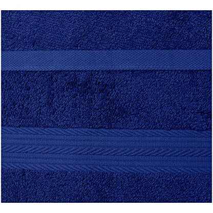 Amazon Basics Fade Resistant Cotton Washcloth, Navy Blue - Pack of 6