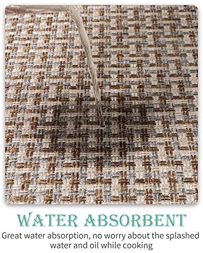 AMOAMI Rugs and Mats Non Skid, Washable, Absorbent for Large Kitchen Floor, Front of Sink, 2 PCS Set 20"x32"+20"x48"
