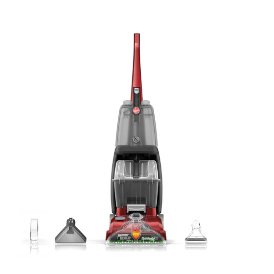 Hoover PowerScrub Deluxe Carpet Cleaner Machine, with Multi-Purpose Tools, Powerful Suction, Deep Cleaning Upright Shampooer, Pet Stain Remover, FH50150NC, Red