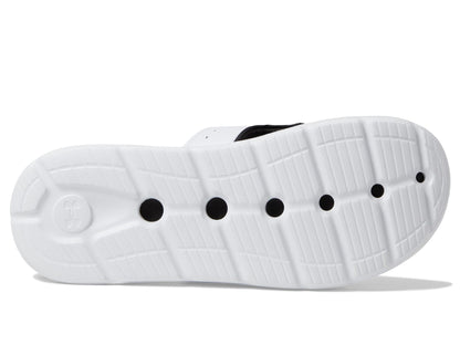 Under Armour Women's Ignite Pro Slide, (101) White/Black/Black, 10, US
