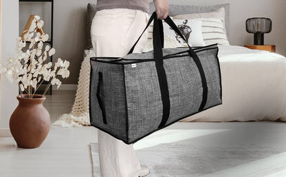 Zirakpro, Zip Moving & Storage Bag, Heavy Duty & Large Space Saving Bag, Travel, Packing Accessory, Reusable & Sustainable, 2 Pack)