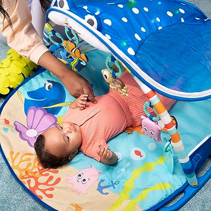 Bright Starts Disney Baby Finding Nemo Mr. Ray Ocean Lights & Music Gym, Ages Newborn +