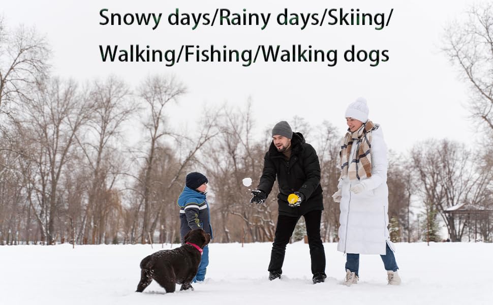 SILENTCARE Men's Warm Snow Boots, Fur Lined Waterproof Winter Shoes, Anti-Slip Lightweight Ankle Boot (10 M US, Black)