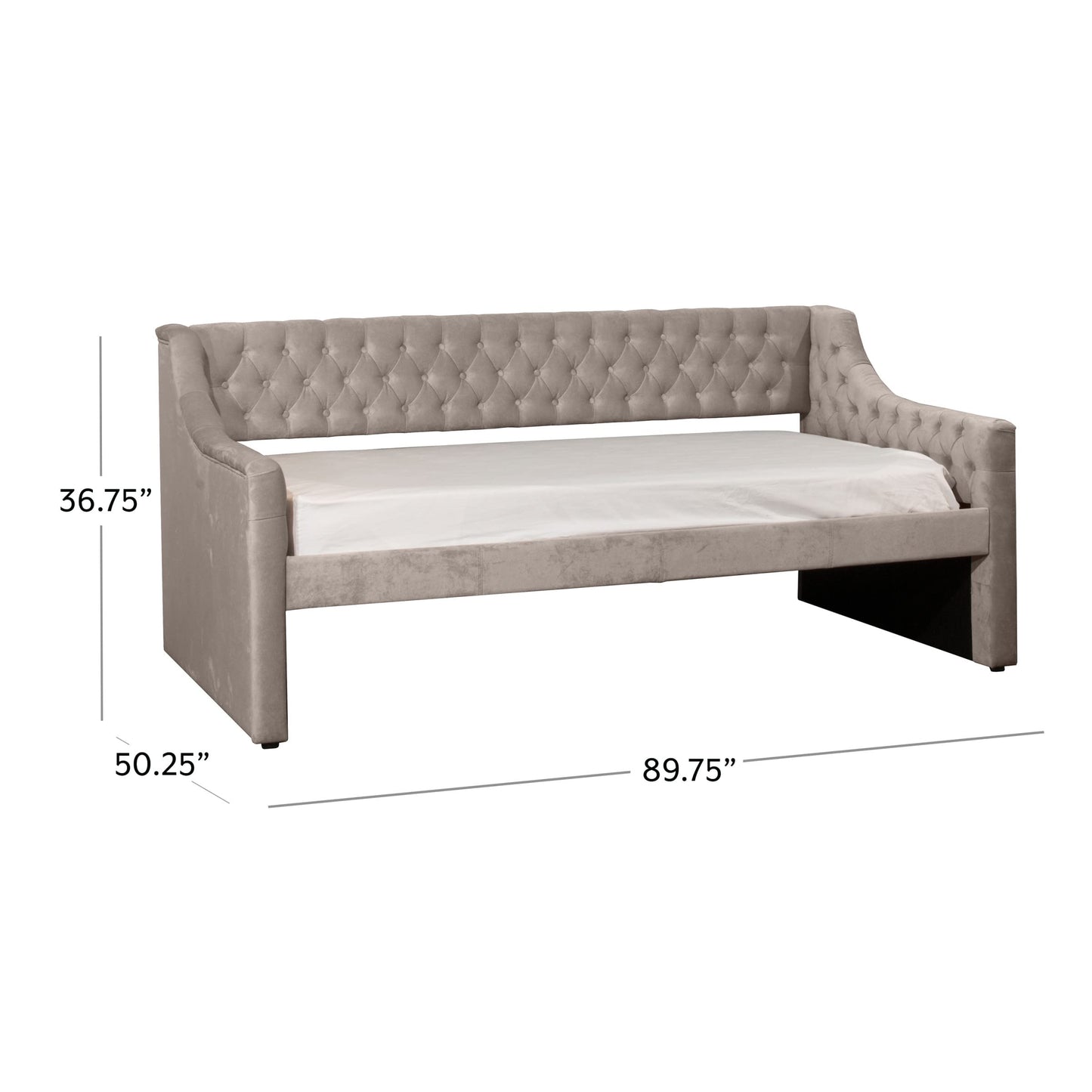 Hillsdale Jaylen Daybed, Twin, Silver Gray