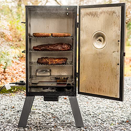 Masterbuilt MB20070210 Analog Electric Smoker with 3 Smoking Racks, 30 inch, Black