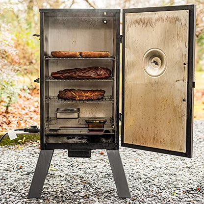 Masterbuilt MB20070210 Analog Electric Smoker with 3 Smoking Racks, 30 inch, Black
