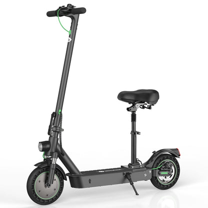 isinwheel S9 Max Electric Scooter with Seat,22 Miles Long Range and 18.6 MPH Portable Folding Commuting Scooter for Adults, Dual Suspension & Brakes, App and Scooter Bag