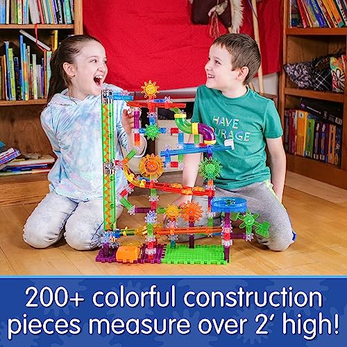 The Learning Journey: Techno Gears Marble Mania - Extreme Glo (200+ pcs) - Glow in The Dark Marble Run for Kids Ages 6 and Up - Award Winning Toys