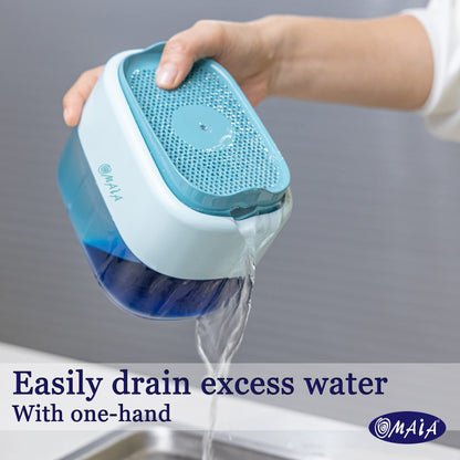 OMAIA Dish Soap Dispenser for Kitchen Sink - Blue Kitchen Gadgets 2023 - dishwashing Liquid Dispenser for Kitchen - Sink Countertop Organizer - Kitchen Soap Dispenser with Sponge Holder