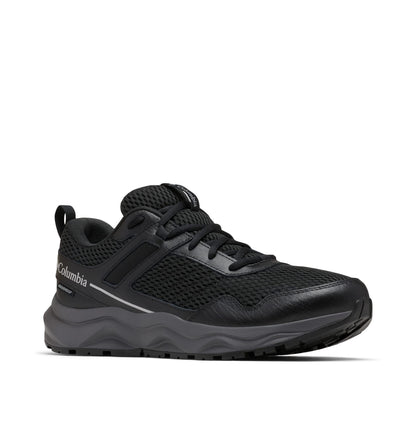 Columbia Mens Plateau Waterproof Hiking Shoe, Black/Steam, 10.5 US