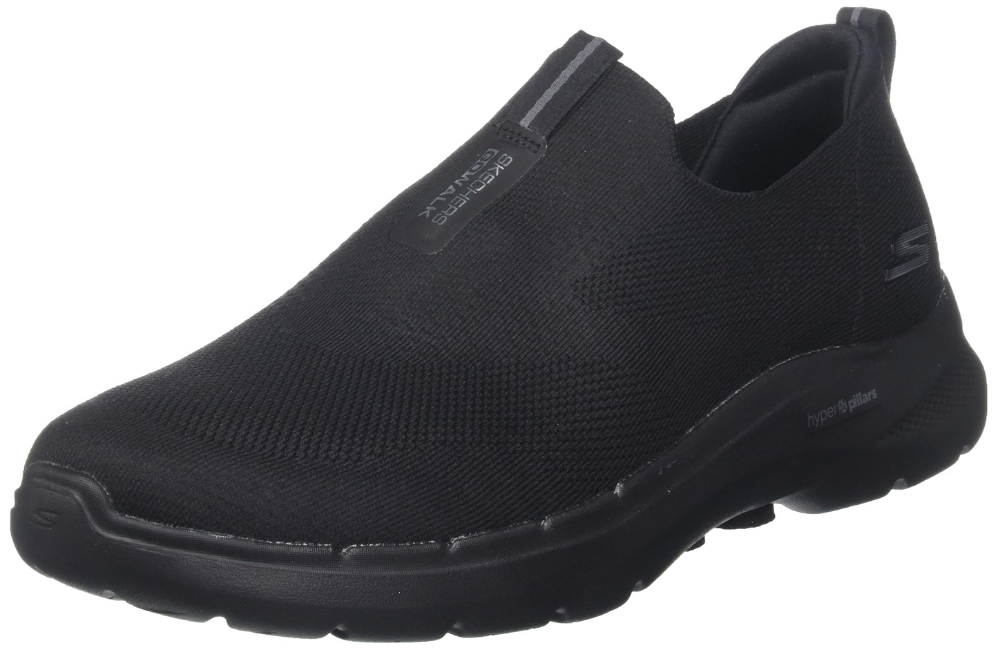 Skechers Men's Gowalk 6-Stretch Fit Slip-On Athletic Performance Walking Shoe, Black, 10.5