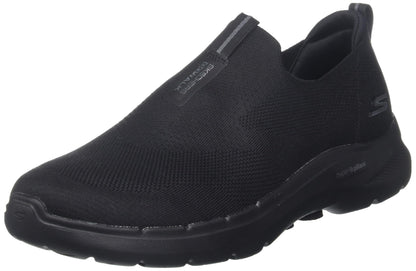 Skechers Men's Gowalk 6-Stretch Fit Slip-On Athletic Performance Walking Shoe, Black, 10.5