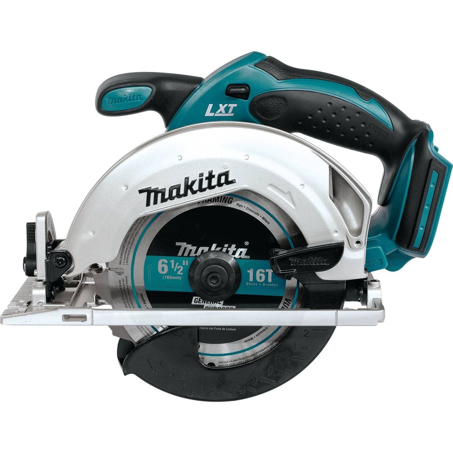 Makita BL1850BDC2 18V LXT Lithium-Ion Battery and Rapid Optimum Charger Starter Pack (5.0Ah) with XSS02Z 18V LXT Lithium-Ion Cordless 6-1/2" Circular Saw