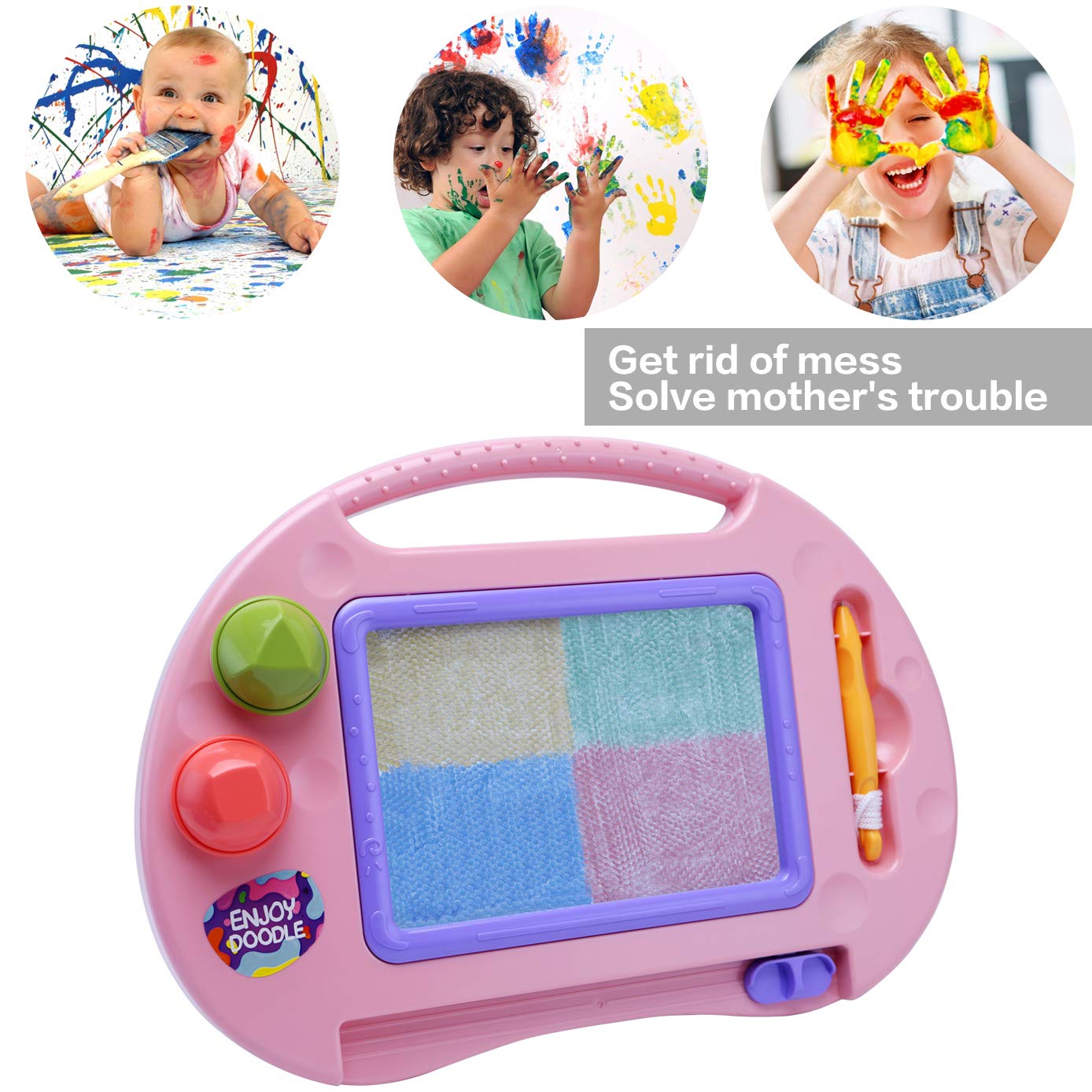 Toddler Toys,Toys for 1-2 Year Old Girls,Magnetic Drawing Doodle Board for Kids Toys,Educational Learning Baby Toys for 18 Months 1 2 3 Year Old Girl Boy Birthday Easter Gifts,Arts and Crafts Toys