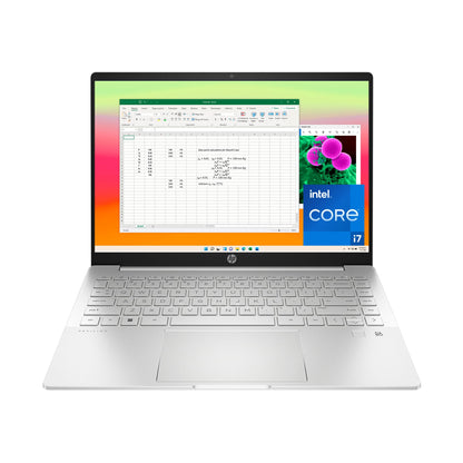 HP Pavilion Plus 14 inch Laptop, 2.8K OLED Display, 13th Generation Intel Core i7-1355U, 16 GB RAM, 1 TB SSD, NVIDIA GeForce RTX 2050 Graphics, Windows 11 Pro, 14-eh1299nr (2023)