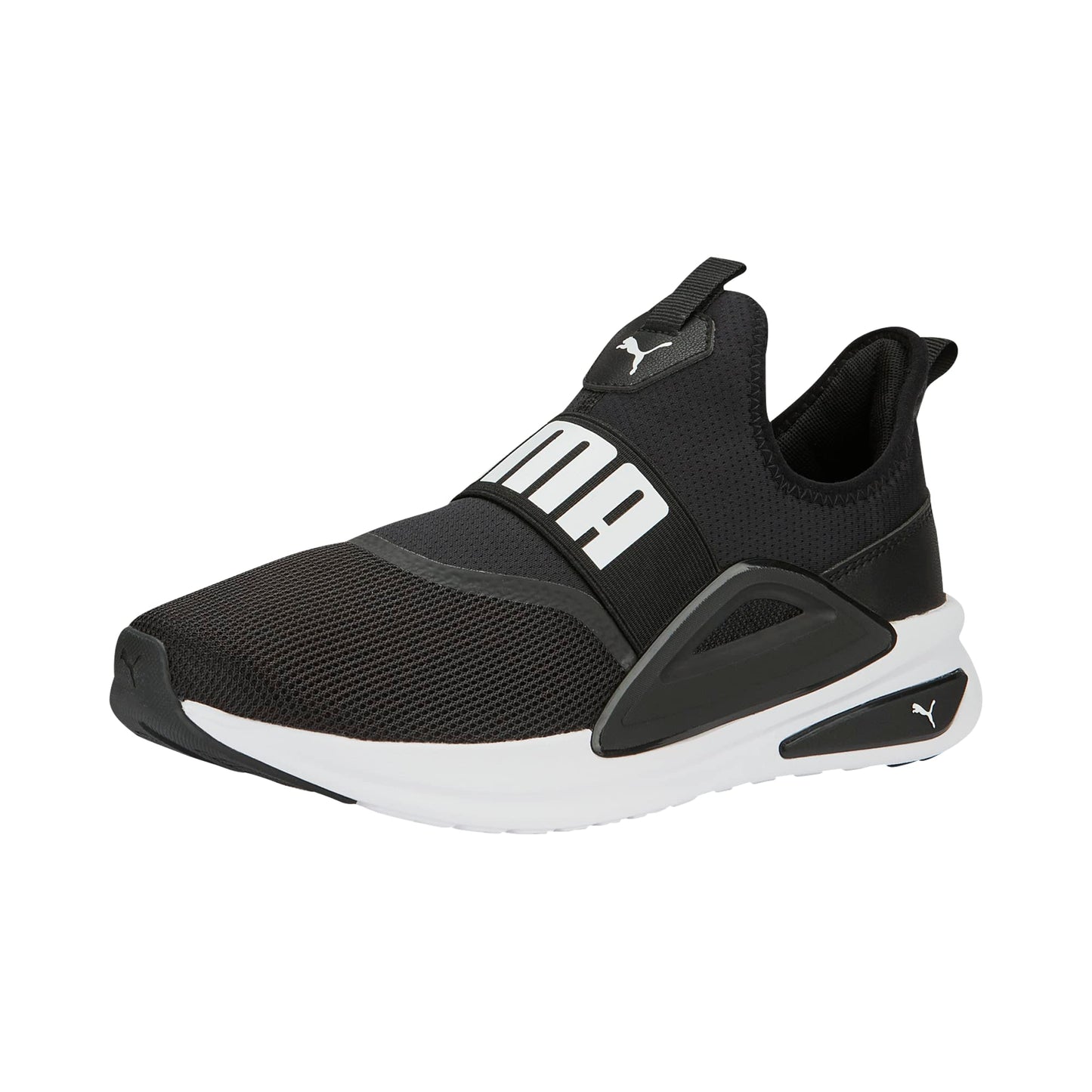 PUMA Men's SOFTRIDE ENZO EVO Slip-ON Sneaker, Black White, 11.5