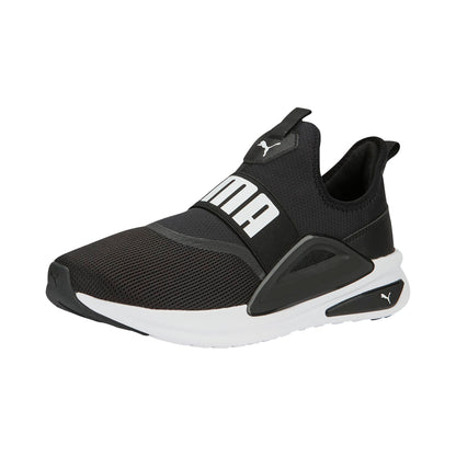 PUMA Men's SOFTRIDE ENZO EVO Slip-ON Sneaker, Black White, 11.5