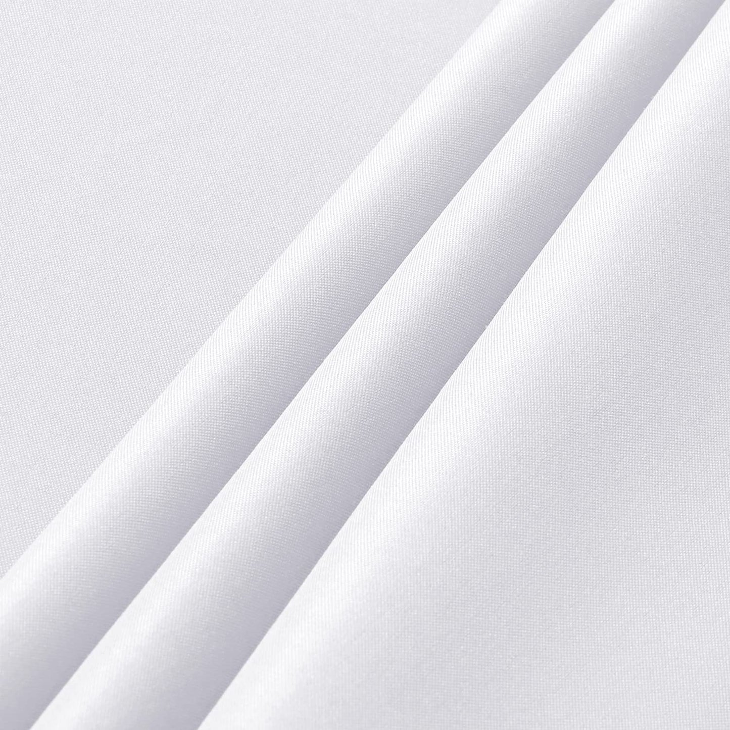 sancua 8 Pack White Tablecloth 60 x 102 Inch, Rectangle Table Cloth for 6 Feet Table - Stain and Wrinkle Resistant Washable Polyester Table Cover for Dining Table, Buffet Parties and Camping