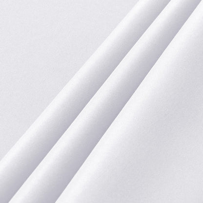 sancua 8 Pack White Tablecloth 60 x 102 Inch, Rectangle Table Cloth for 6 Feet Table - Stain and Wrinkle Resistant Washable Polyester Table Cover for Dining Table, Buffet Parties and Camping