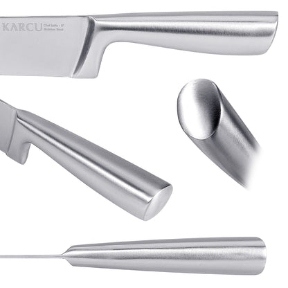 14-piece Karcu Kitchen Knife Block Set, German Stainless Steel Knife Set