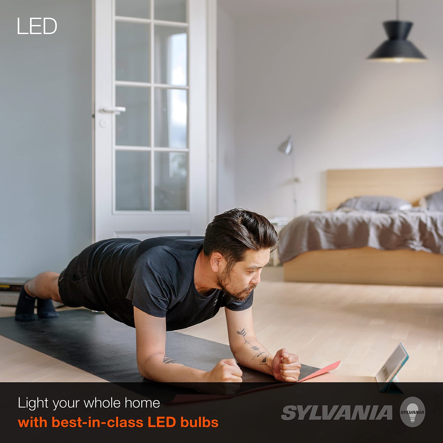 SYLVANIA LED A19 Light Bulb, 60W Equivalent, Efficient 9W, CEC Compliant, 10 Year, Non-Dimmable, 2700K, 800 Lumens, 90 CRI, Soft White - 24 Pack (Package May Vary)