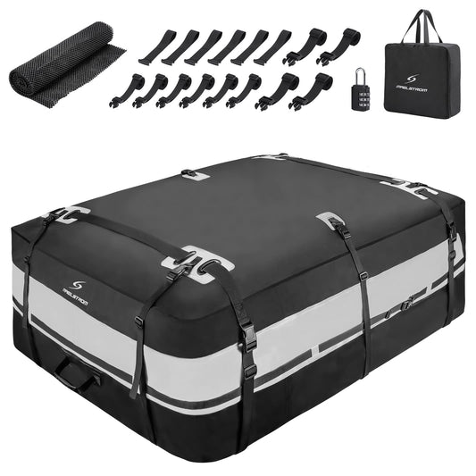 Maelstrom Rooftop Cargo Carrier,Car Roof Bag,21 Cubic Feet Waterproof Roof Rack Cargo Carrier,Tear Resistant Vehicle Cargo Carrier for Car with/Without Rack,Gray (BST01-MSRB01-21CFBK-2)