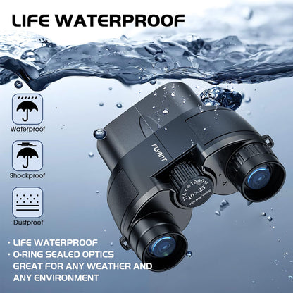 12X25 High Powered Binoculars for Adults, Compact Binoculars with Clear Low Light Vision, Easy Focus Waterproof Small Binoculars for Bird Watching, Hunting, Hiking, Cruise Ship, Travel, Concerts