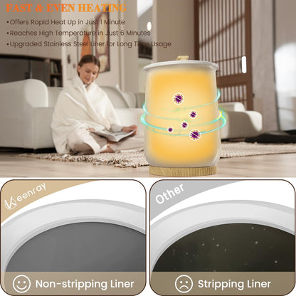 Keenray Upgraded Towel Warmer Bucket, Large Towel Warmer with 3 Heating Modes, Heat Time 30/45/60 Min Adjustable and Up to 24 Hour Delay Timer, Towel Heater for Oversize Bathrobes Blankets