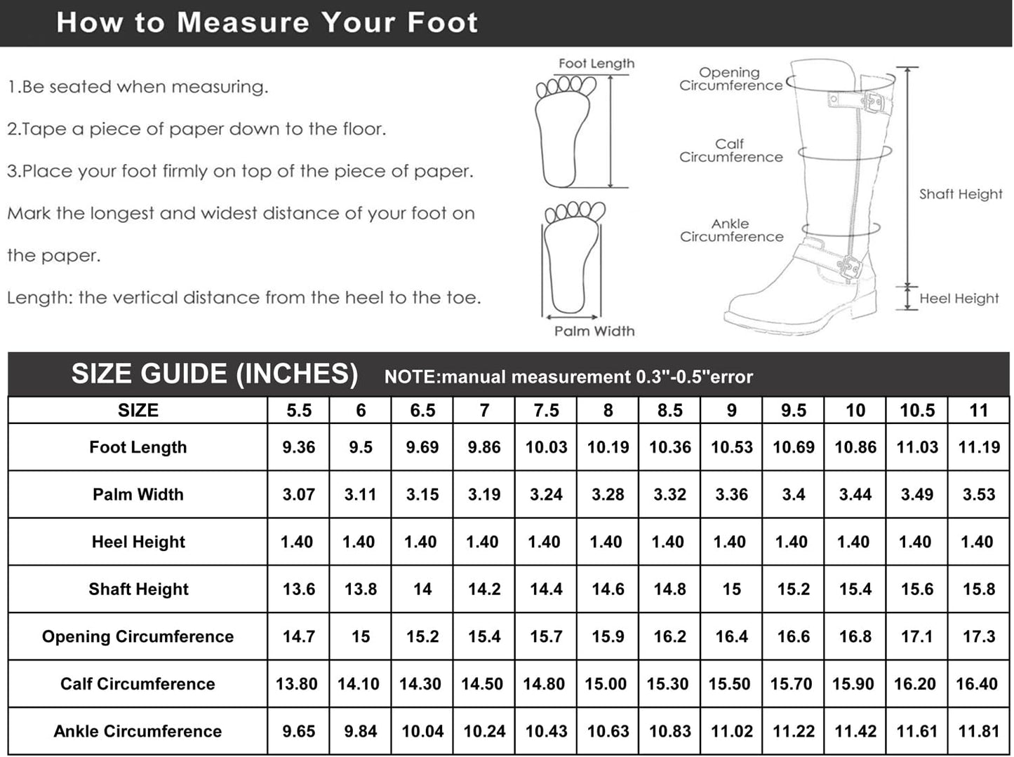 GLOBALWIN Women's 19YY01 Black Quilted Knee-High Fashion Boots 7.5M