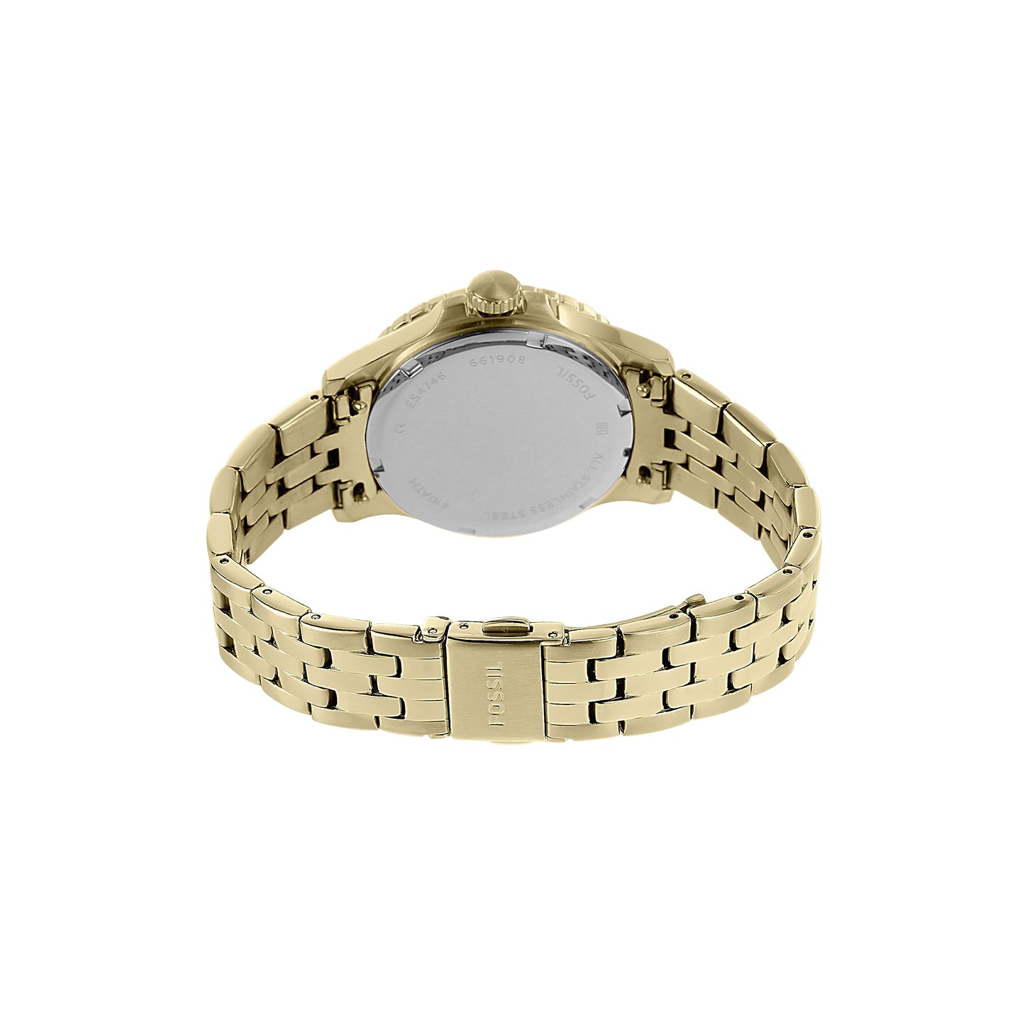 Fossil Women's FB-01 Quartz Stainless Steel Three-Hand Watch, Color: Gold (Model: ES4746)