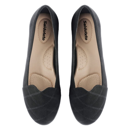 Saidoteto Women's Flats Dress Shoes Pointed Toe Comfortable Ballet Flat Dressy Shoes. Black Size 7.5 W220408