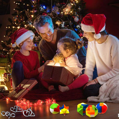 Set of 24 Brain Teaser Puzzles Toys Metal Wire Puzzle Plastic Puzzle Advent Calendar 2023 Countdown Calendar Gift Box for Kids Adults Challenge