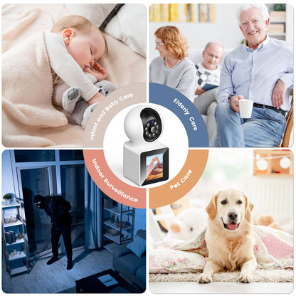 UPDATE: DEAD! NAZRIO 2K Indoor Home Camera, WiFi Two-Way Video Cameras for Baby/Elder/Kid Care/w Phone App, Security/Nanny/Pet Cam, Motion Detection, Smart Siren, 24/7, Pan-Tilt, Night Vision, Cloud & SD Storage